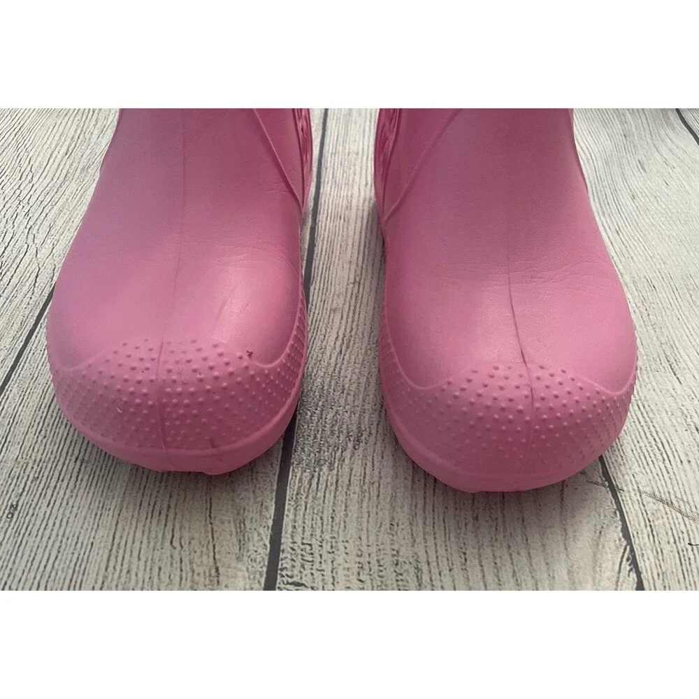 Pink Croc Crocs Girl Boots, Size Youth 1